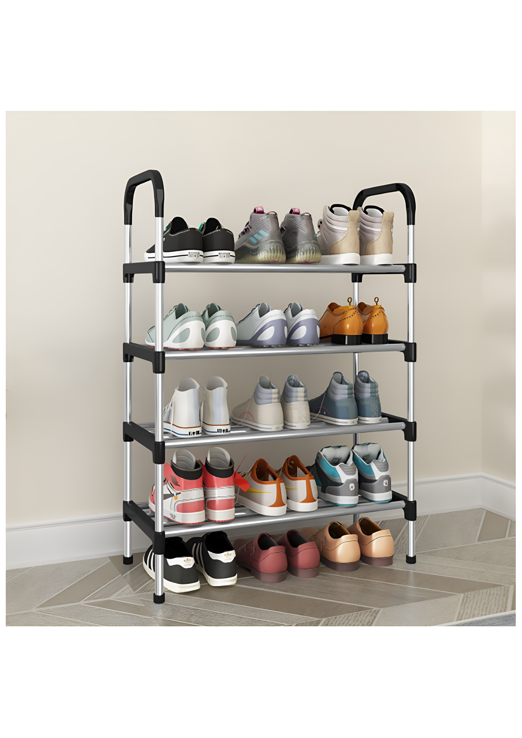 4 TIER STEEL SHOE RACK - Default Title - Image 4