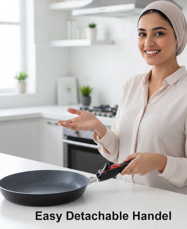 Daewoo Granite Frying Pan 28 cm - Black - Default Title - Image 6