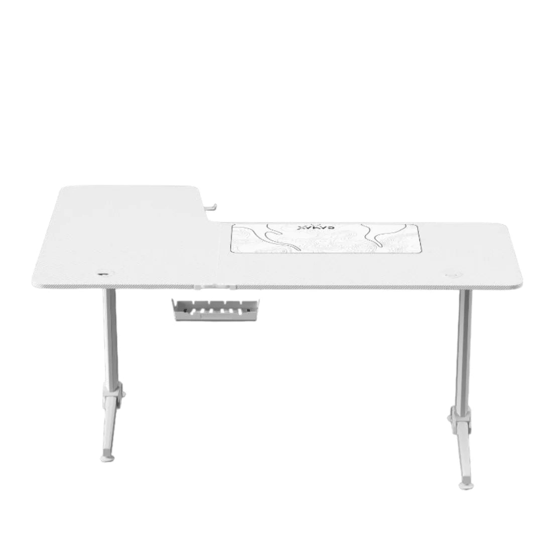 Gamax -R Gaming Table (L-Shaped) 160*100*75cm - with Mousepad Right - White ( Installation not included ) - Default Title - Image 4