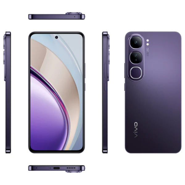 vivo V40 Lite 5G – 6.67-inch 120Hz AMOLED Display, 12GB RAM + 12GB Extended, 256GB Storage, 80W Fast Charging - Titanium Silver - Image 3