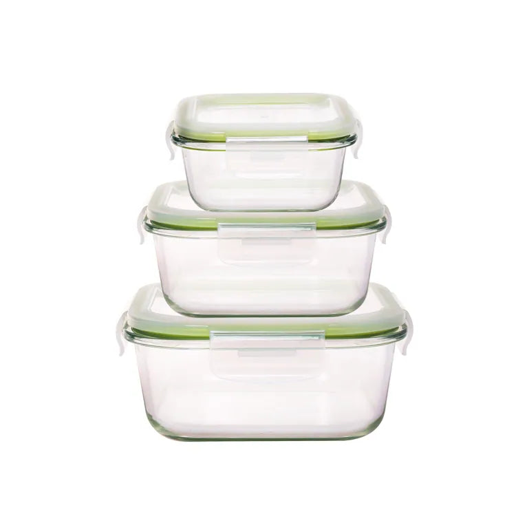 Westinghouse, 6-Piece Glass Food Storage Container Set - Airtight Lids - 320ml to 1520ml - Default Title - Image 5