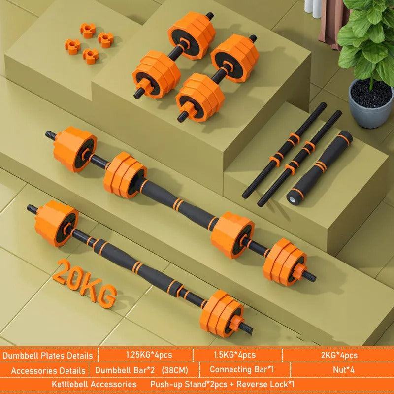 4-in-1 Adjustable Dumbbell Fitness Equipment - 20KG - Default Title - Image 3