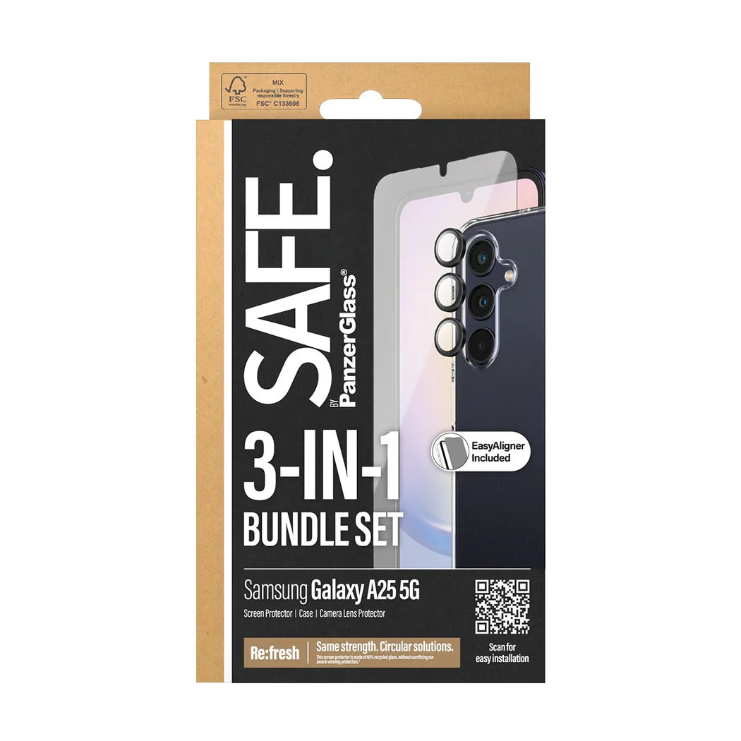 PanzerGlass® BSAFE95683, 3-in-1 Protection Pack Samsung Galaxy A25 5G - Default Title - Image 3