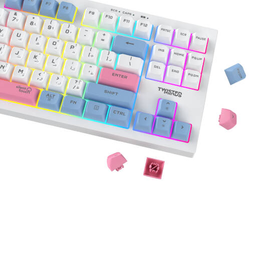 Twisted Minds Spectrum Pro Series 75% Compact Size 87 keys Wireless Membrane Keyboard - (English / Arabic) Layout - Default Title - Image 4