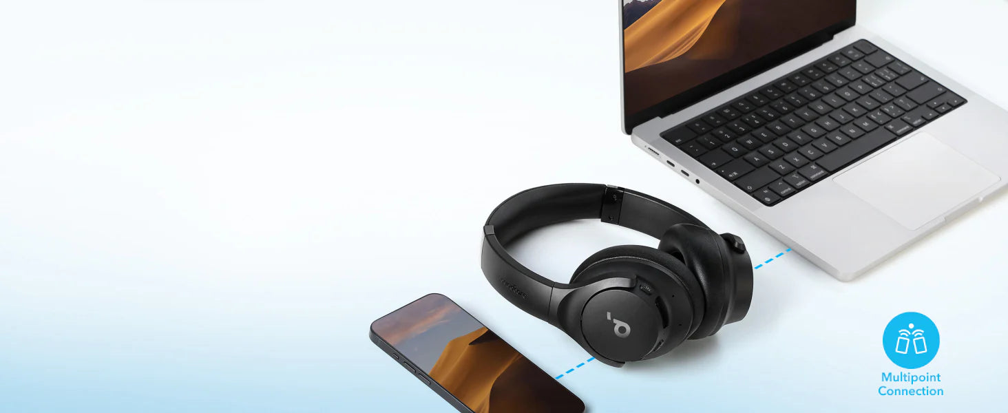 Anker Soundcore Q20i Bluetooth Headphone - Blue - Image 9