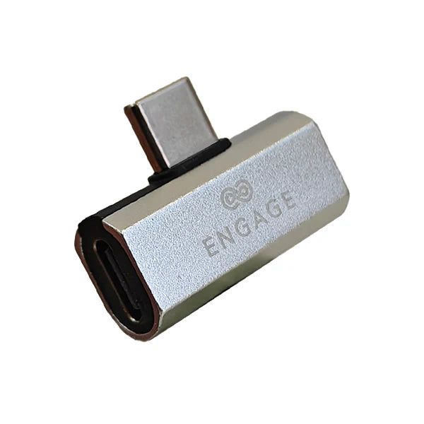 Engage, USB-C To Dual USB-C Adapter (Charge + Audio) - Silver - Image 3