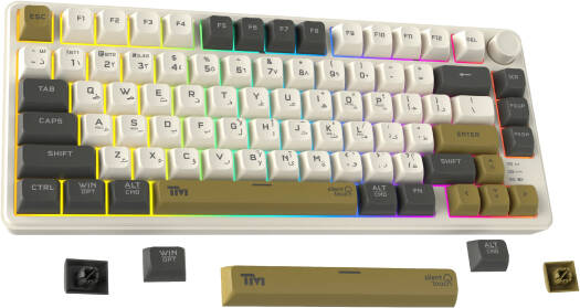 Twisted Minds Imperium Pro Series 75% Compact Size 80 Keys Wireless Membrane Keyboard - (English / Arabic) Layout - Default Title - Image 2