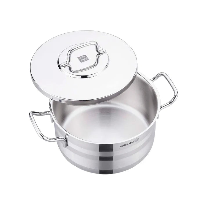 Korkmaz Astra2 A2025 Stainless Steel Casserole – 24x13 cm | 5.75L - Default Title - Image 3