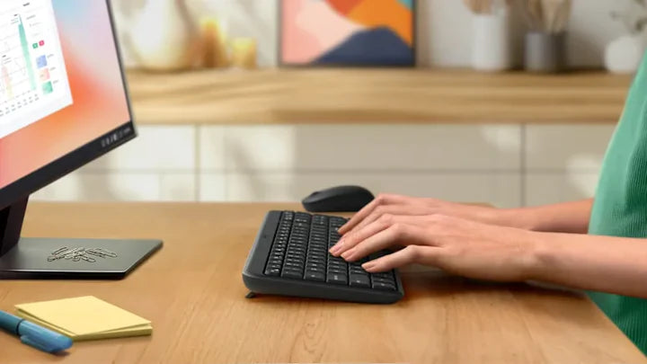 Logitech MK250, Compact Bluetooth Wireless Combo, Keyboard & Mouse, English/Arabic - Graphite - Graphite - Image 6