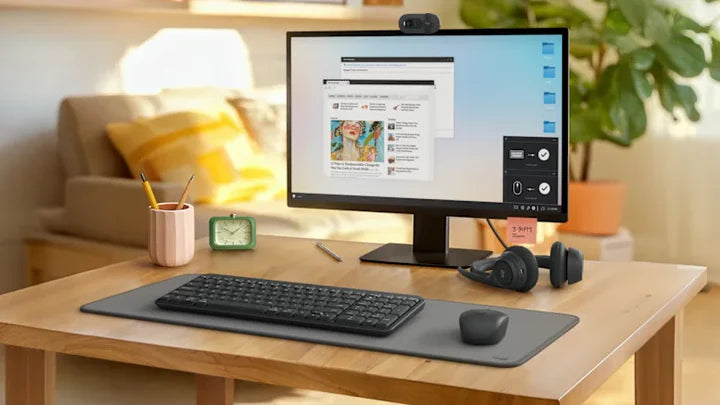 Logitech MK250, Compact Bluetooth Wireless Combo, Keyboard & Mouse, English/Arabic - Graphite - Graphite - Image 7