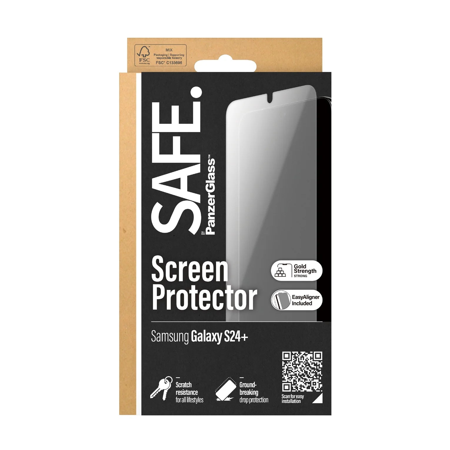 PanzerGlass® SAFE95667, Screen Protector Samsung Galaxy S24+ | Ultra-Wide Fit w. EasyAligner - Default Title - Image 3