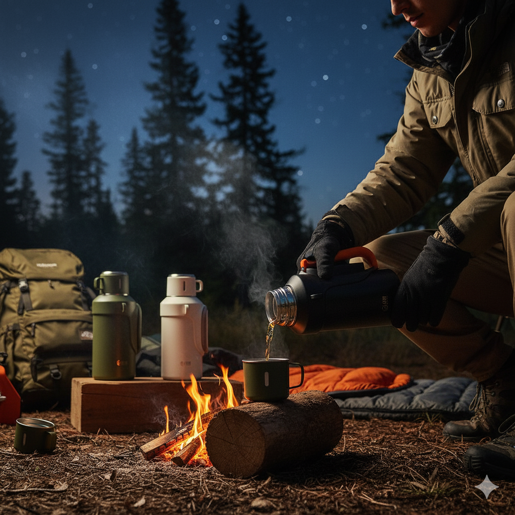 D.kadi KD9106 Vacuum Bottle - 1L - Off-White - Image 5