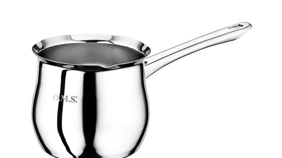 OMS Stainless Steel 18/10 New Oral Coffee Pot - Size 6