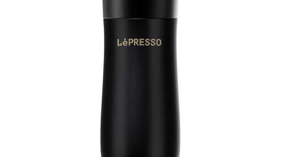 LePresso Insulated Mug with French Press - Black