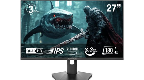 Sharx 27Q180I 27" 180Hz 0.3ms Flat IPS, QHD, 2.1 HDMI Fixed Stand, 3W Speakers Gaming Monitor