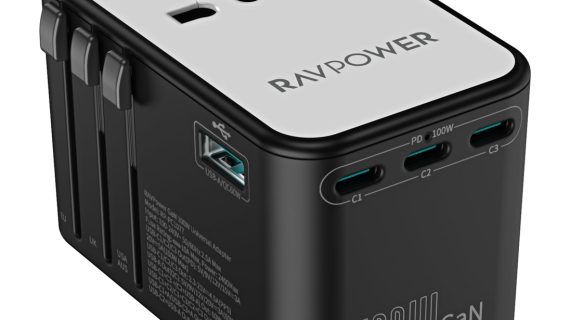 RavPower RP-PC1077 GaN 100W 5-In-1 Travel Charger 3C 2A