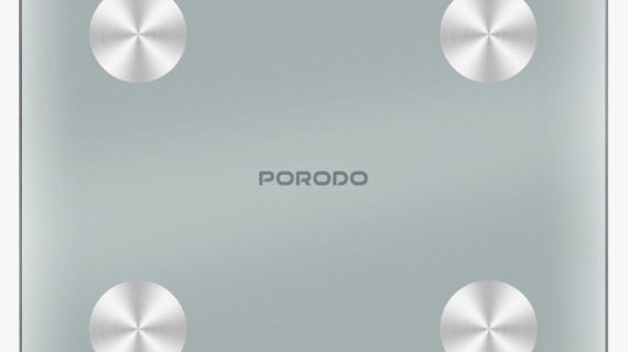 Porodo Lifestyle Gravis Smart Body Fat and BMI Scale with Digital Display