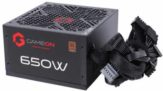 GAMEON - SPY2 ATX 650 Watts 80 Plus Bronze Value Gaming Power Supply