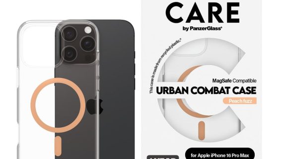 PanzerGlass® 1376, Case Flagship MagSafe iPhone 16 Pro Max - Peachy