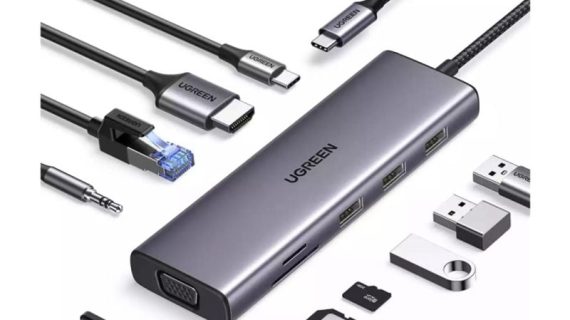 UGREEN CM498, USB-C Multifunction Adapter - Gray