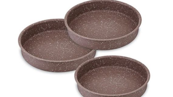 Saflon Oven Tray Set – 3-Piece Granite Nonstick (28 cm, 32 cm, 36 cm)