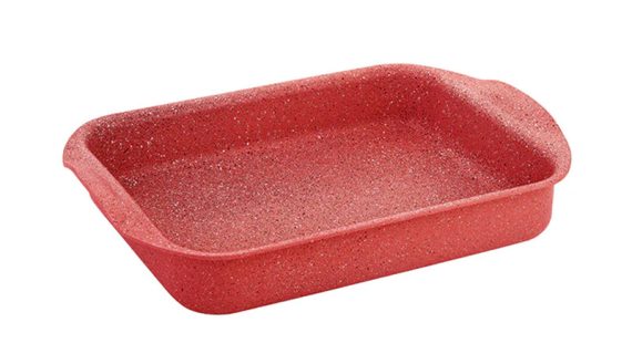 OMS Granite Oven Tray 29x25 cm - Red