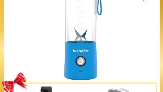 Blendjet V2 Portable Blender 475ml, USB-C Rechargeable with Jetsetter Sleeve and Drinking Lid Free - Ocean
