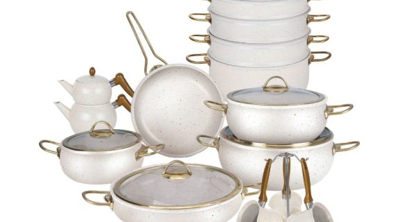 OSFE Granite Cookware Set 23 PCS - White