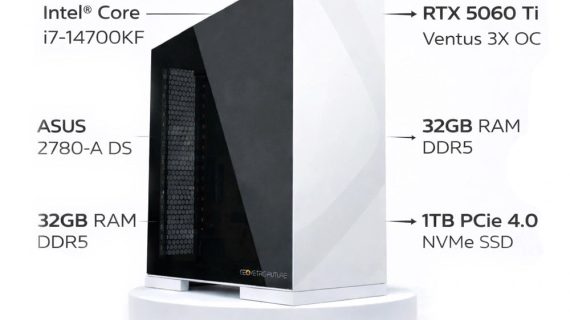 Custom Gaming PC Intel Core i7-14700KF, RTX 5060Ti 16GB Ventus 3X OC, 32GB Ram, Windows 11 Pro