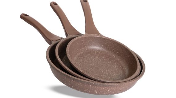 Thermo AD Granite Fry Pan Set 3 PCS 20-24-28 cm - Brown