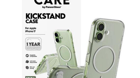 Care by PanzerGlass Feature Case Transparent w. Kickstand & MagSafe iPhone 17, 17 Air, 17 Pro, 17 Pro Max