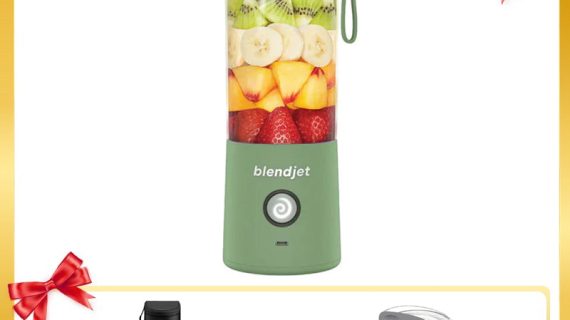 Blendjet V2 Portable Blender 475ml, USB-C Rechargeable with Jetsetter Sleeve and Drinking Lid Free - Sea Glass