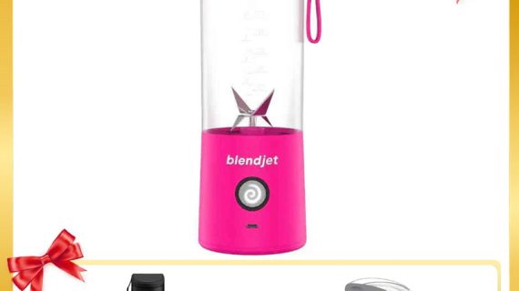 Blendjet V2 Portable Blender 475ml, USB-C Rechargeable with Jetsetter Sleeve and Drinking Lid Free - Hot Pink
