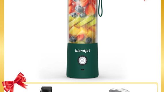 Blendjet V2 Portable Blender 475ml, USB-C Rechargeable with Jetsetter Sleeve and Drinking Lid Free - Emerald