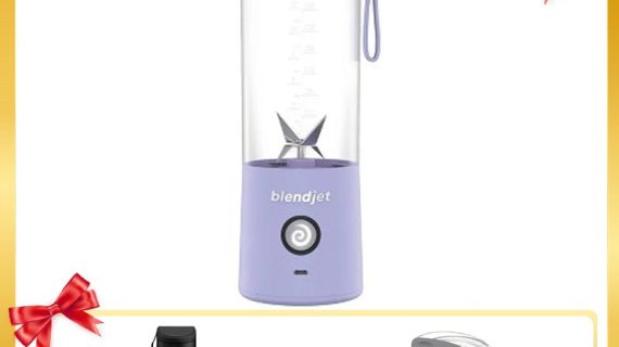 Blendjet V2 Portable Blender 475ml, USB-C Rechargeable with Jetsetter Sleeve and Drinking Lid Free - Lavender