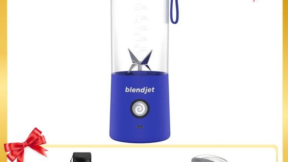 Blendjet V2 Portable Blender 475ml, USB-C Rechargeable with Jetsetter Sleeve and Drinking Lid Free - Royal Blue