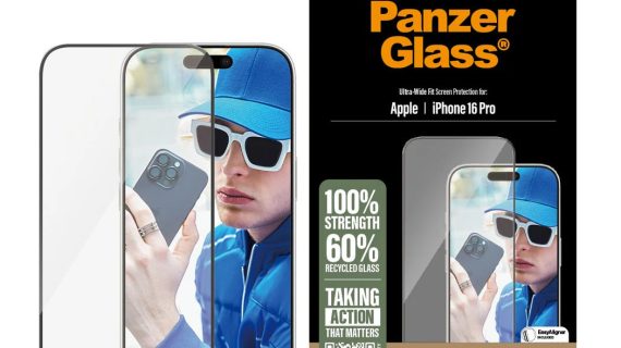 PanzerGlass® 2862, Screen Protector Clear iPhone 16 Pro | Ultra-Wide Fit