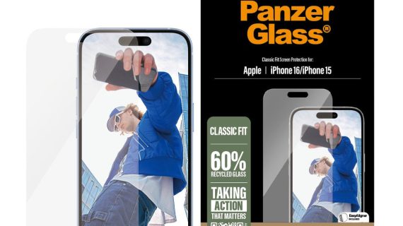 PanzerGlass® 2873, Screen Protector Clear iPhone 16 | Classic Fit