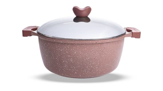 Thermo AD Granite Liliya Cookware Set 7 PCS 28-24-20 CM,26cm Frying Pan