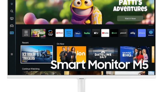 Samsung 27" M5 White Full HD Flat Monitor With Smart Tv Experience