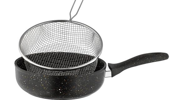 Saflon Deep Fryer Pan with Basket – 28 cm