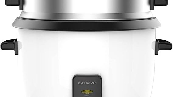 SHARP 1.8L Rice Cooker with Steamer & Coated Inner Pot