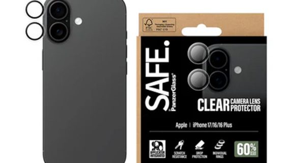 Safe. by PanzerGlass Camera Lens Protector Transparent iPhone 17, 17 Air, 17 Pro, 17 Pro Max