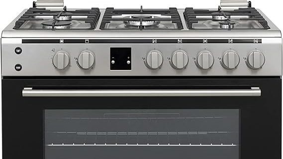 Vestel Gas Cooker 90x60, 5 Burners, Stainless Steel, Full Safety