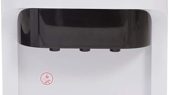 Midea Water Dispenser, Top-Loading, 3 Taps, Hot & Cold, White