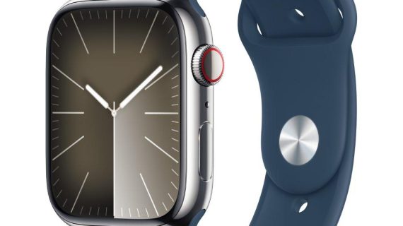 Apple Watch Series 7 GPS + Cellular – 41 mm with Blue Sport Band