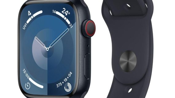 Apple Watch Series 9 GPS – 45 mm Midnight Aluminium Case with Midnight Sport Band (M/L)