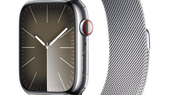 Apple Watch Series 6 GPS + Cellular – 40 mm Silver Stainless Steel Case with Stainless Steel Band