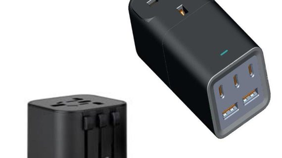 Ravpower Power Strip, 5-Ports, 75W, + Travel Charger Adapter, RP-PC1062 -Black