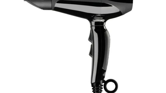 Babyliss Ac Dryer 2400W 2 Nozzles Ionic Black 124Km/H 2 Heat 2 Speed Cold Shot Frizz Control Diffuser
